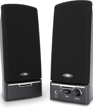 Cyber Acoustics CA-2014 Computer Speakers, Full Stereo Sound, Convenient Controls, Easy Setup